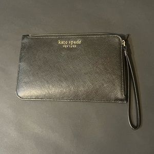 Black kate spade wristlet/wallet